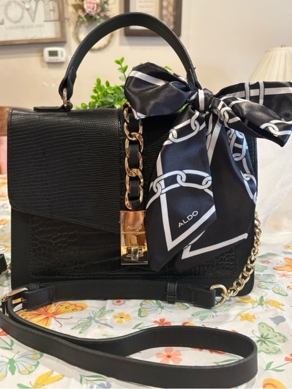 ALDO Black Satchel Bag